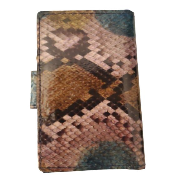 Bosca By Hugo Bosca Vintage Genuine Python Snake Key Wallet NEW - Picture 2 of 4